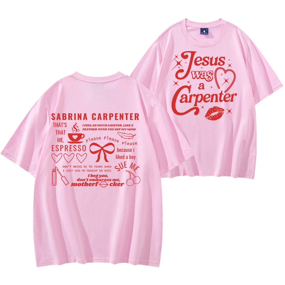Jesus Was A Carpenter Sabrina Short Sleeve T-shirt Men/Women Fans Gift Tee Vintage Casual Shirts