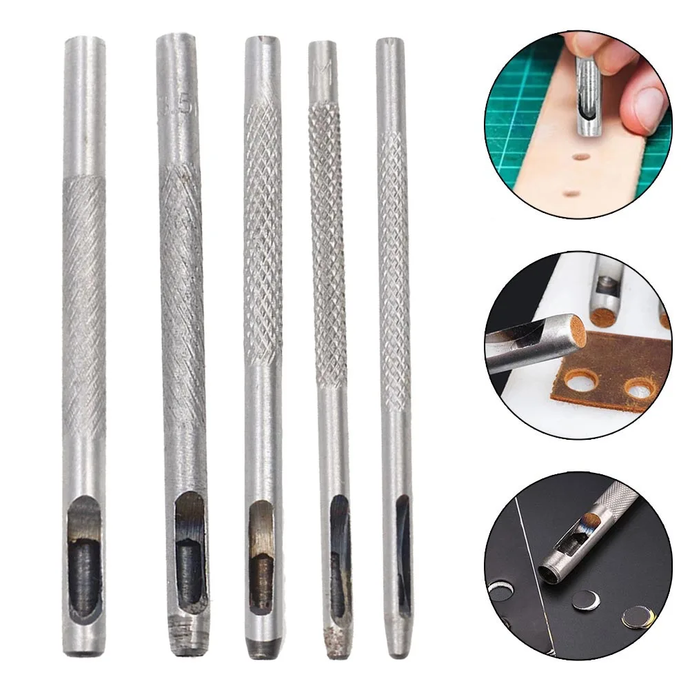 

Leather Craft Tools 1pc Round Shape Hole Punches For Crafts Set Belt Watch Band DIY 1.5-4mm Hand Tool Clothing ,handbags Canvas