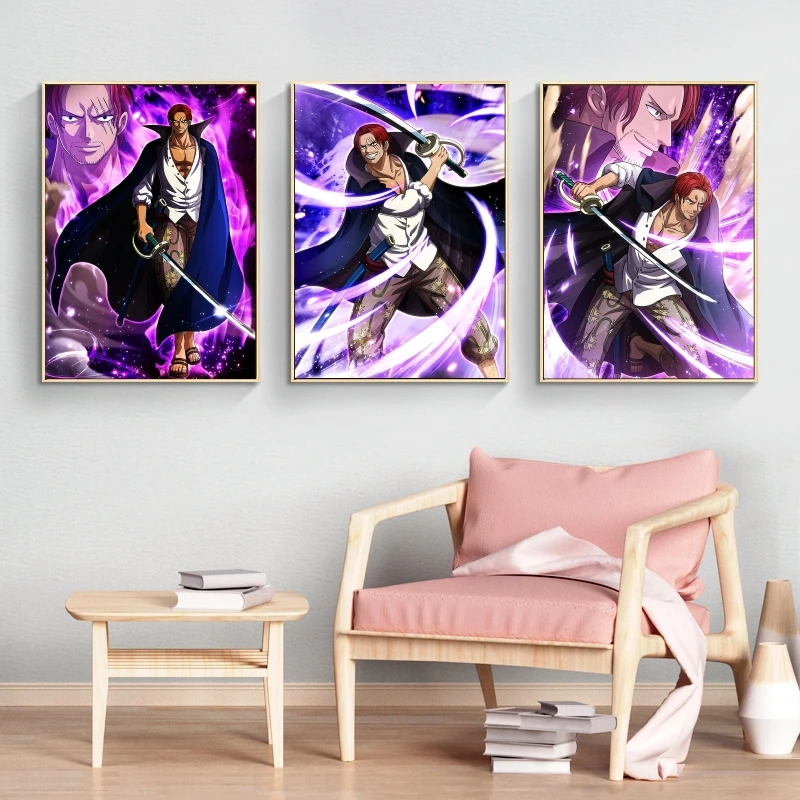 

Canvas Art Walls Painting One Piece Shanks Picture Best Gift Decoration Paintings Comics Pictures Poster Toys Classic