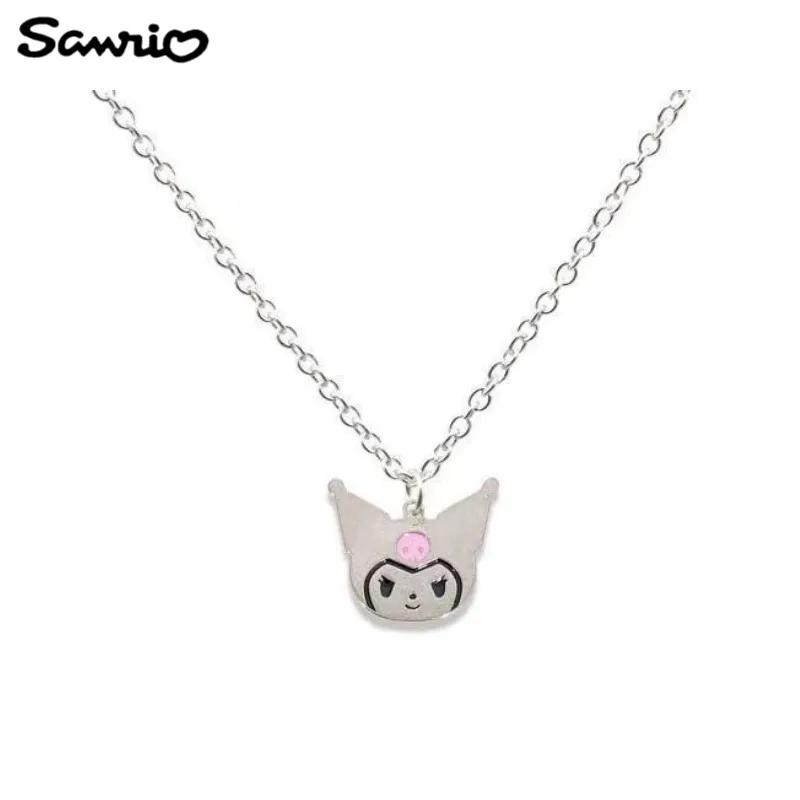 

Sanrio серия Hello Kitty Kuromi моя мелодия аниме мультфильм сплав большая голова кулон новый панк стиль тренд ins ожерелье подарок ретро