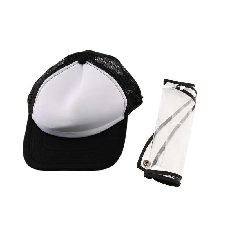 

Protective Hat Anti-Fog Saliva Windproof Dust Cap Removable Eye Protection Summer Sun Hat
