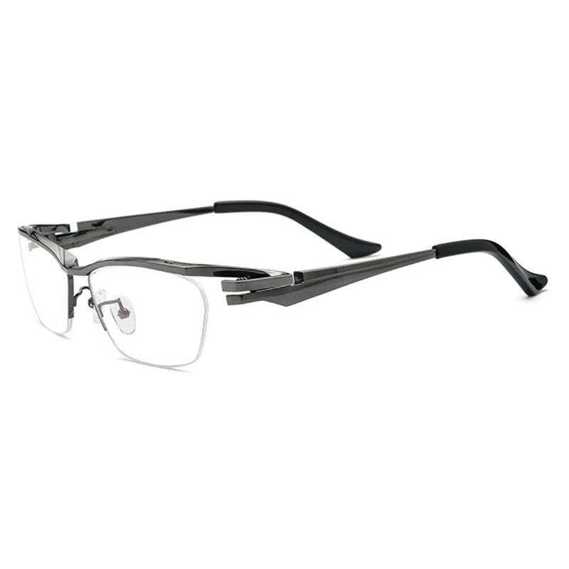 Belight Optical Japan Design Sports Business Pure Titanium Half Rimless Frame Men Prescription Lens Eyeglasses  Eyewear 185709