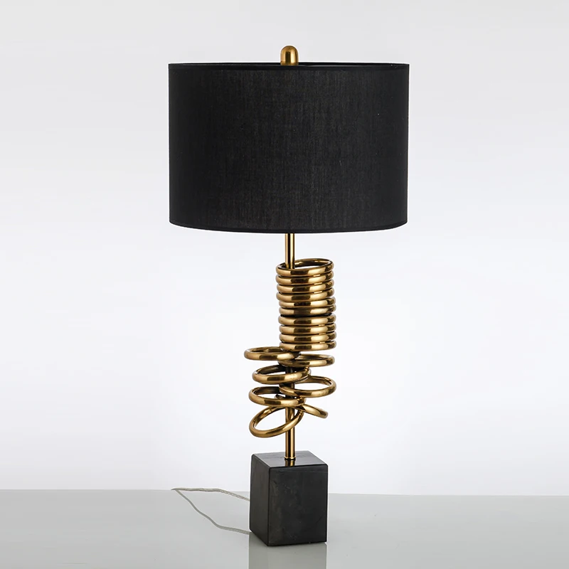 Тканевый абажур SGROW современная настольная лампа для гостиной подставка с