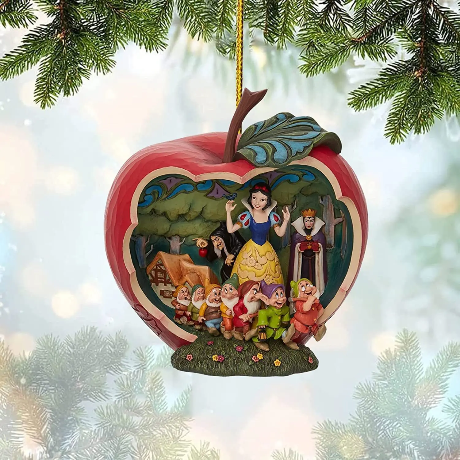 2 шт. рождественские украшения кулон Красавица и чудовище акриловая плоская