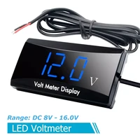 dc 8 18v ipx6 waterproof digital voltmeter for car motorcycle 12v 0 56 inch led display volt monitor voltage meter tester 0 100v
