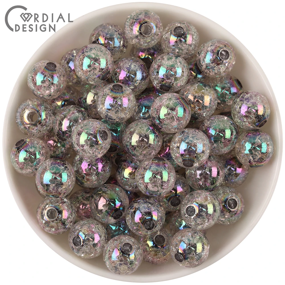 

Cordial Design 300 шт. 14*14 мм ручной работы/DIY Изготовление браслетов ожерелья/Акриловые бусины/AB эффект трещин/ювелирные изделия компоненты