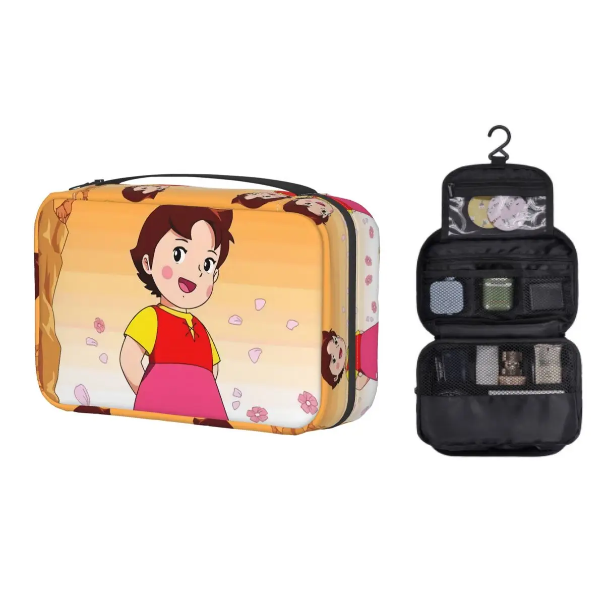 

Женская сумочка для туалетных принадлежностей Happy Heidi с цветами, Альп-гора, органайзер для косметики для девушек, Дамский органайзер для кос...