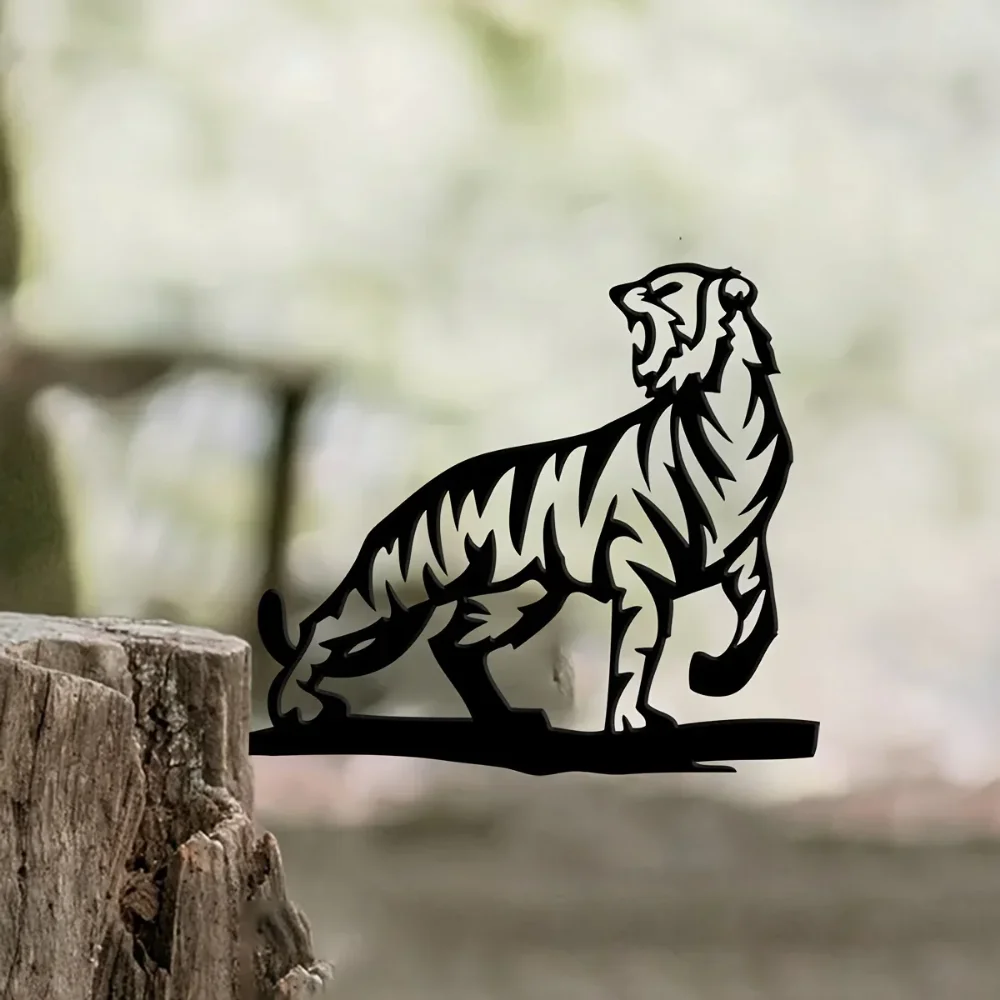 1 Шт. Металлический Знак See Me Roar Декоративный Садовый Кол-улучшение Пространства