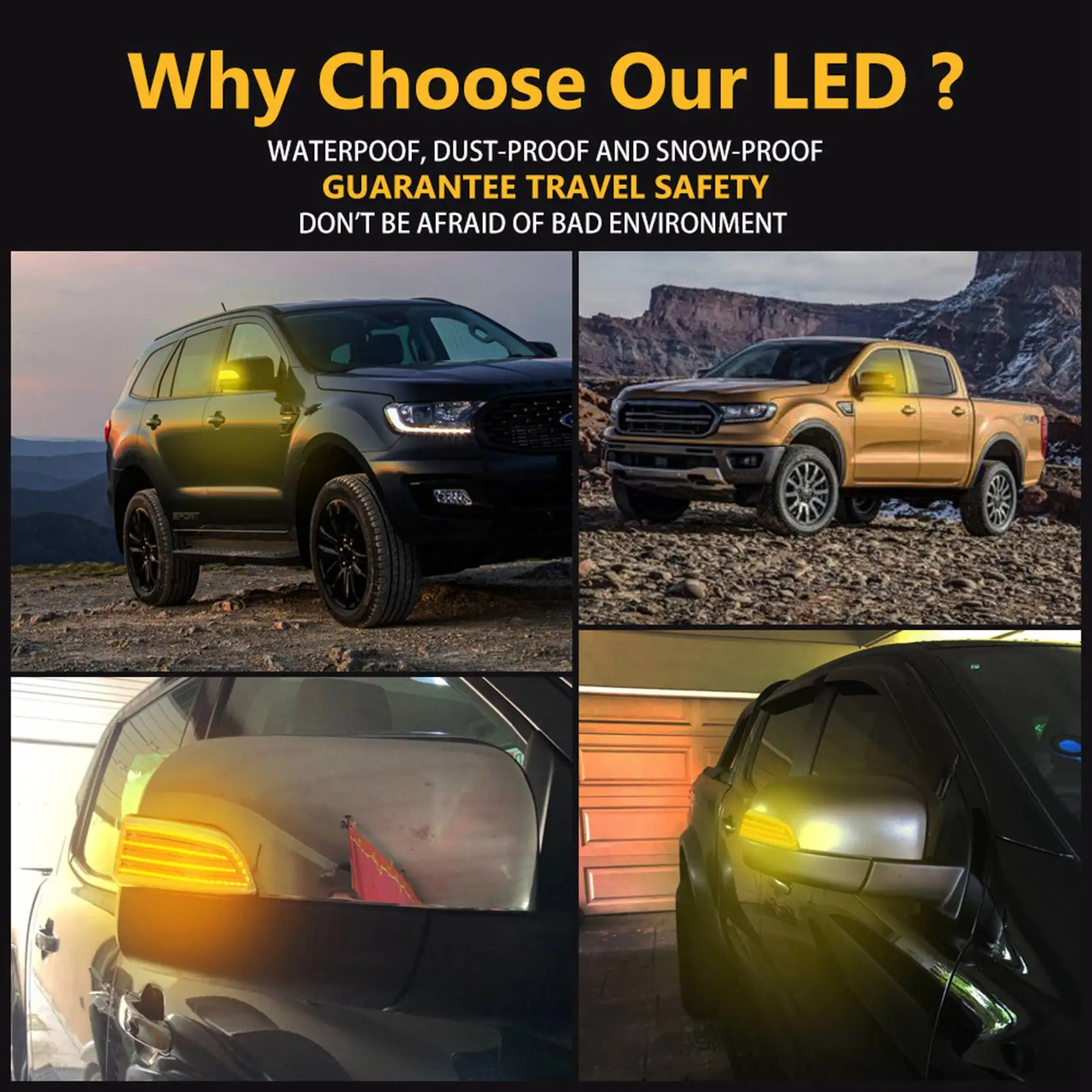 Автомобильный динамический фонарь для зеркала заднего вида указатель поворота