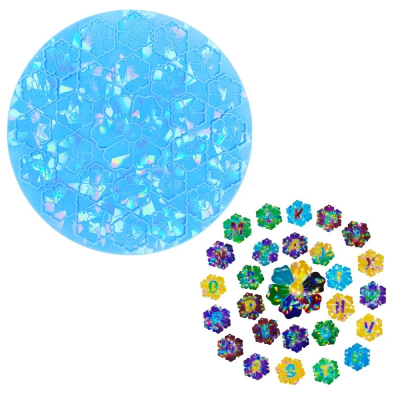 Голографическая круглая Цветочная искусственная силиконовая форма сделай сам