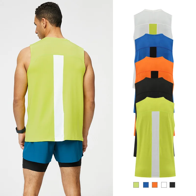 Men Compression Gym Tank Top Cotton Bodybuilding Fitness Sleeveless T Shirt Workout Clothing Sportswear Muscle Vests Summer