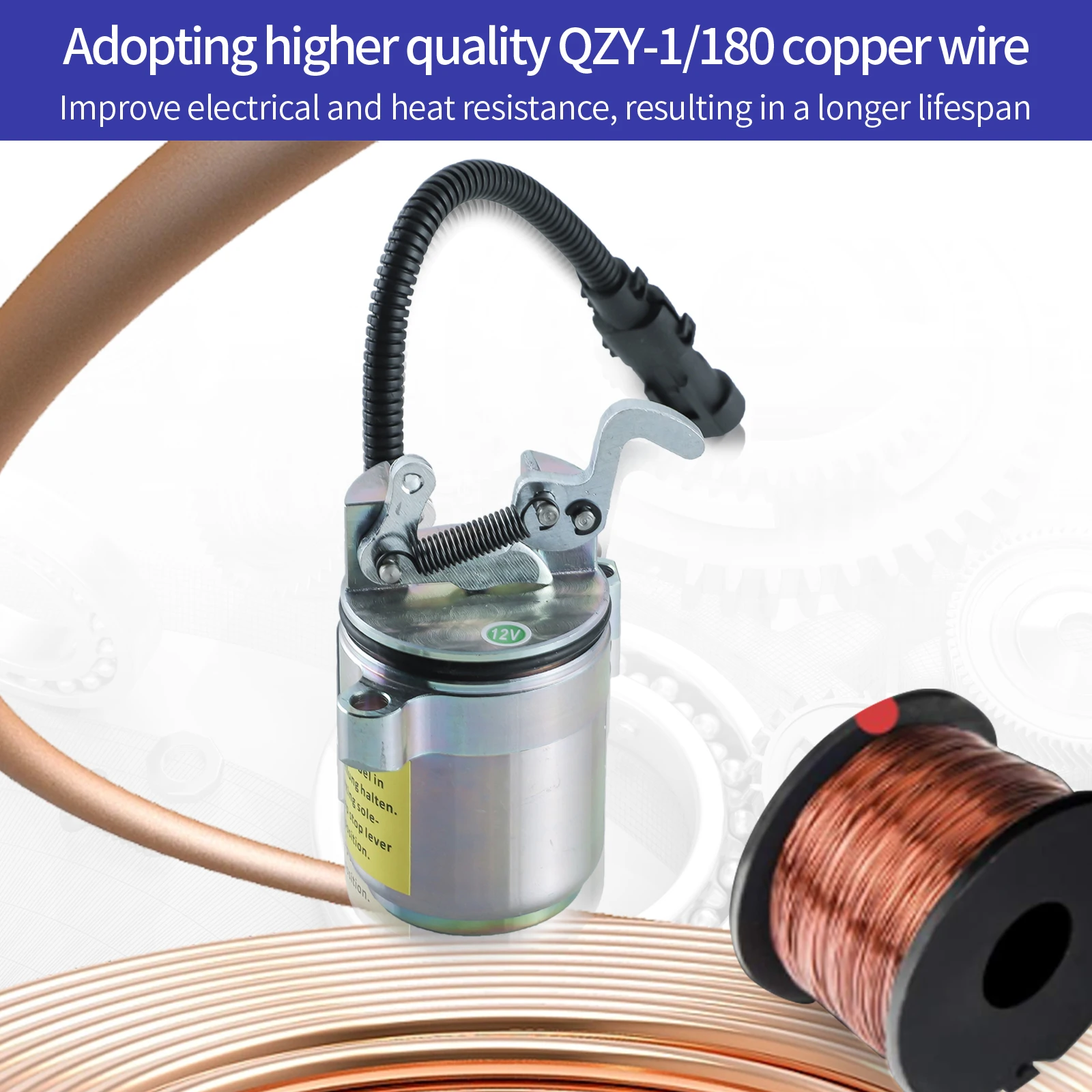 04287583 Соленоид отключения подачи топлива 12 В 04287116 04102390 Для двигателя Deutz 1011 2011