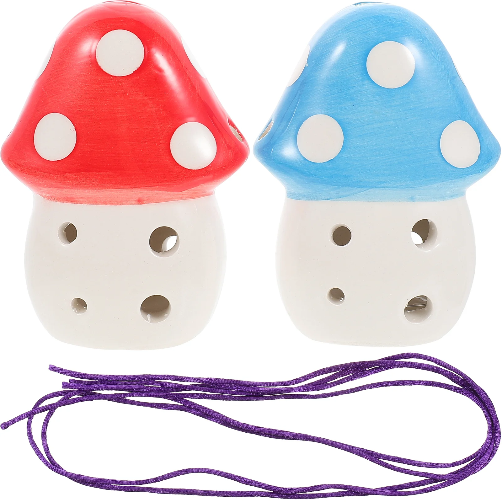 

Ocarina Instrument 6 Holewind Practice Beginner Ceramic Mushroom Kids Children