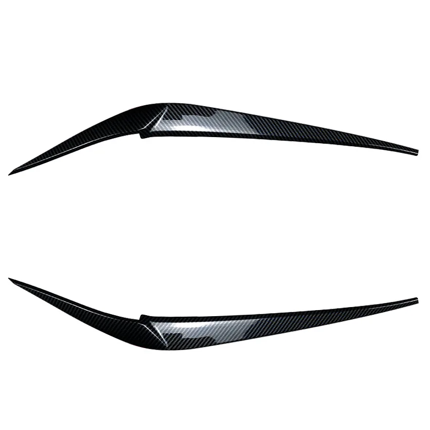 Для BMW X4 X3 G01 G02 2018 2019 2020 2021 2 шт. глянцевые черные фары брови автомобильные фары веки крышки Аксессуары из АБС-пластика