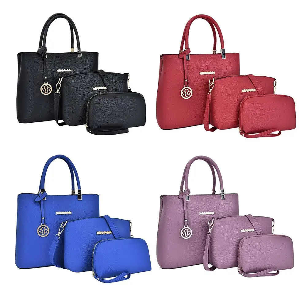 

3Pcs/set PU Leather Clutch Bags Large Capacity Crossbody Bag Women Simple and Stylishing Handbag for Shipping Travelling
