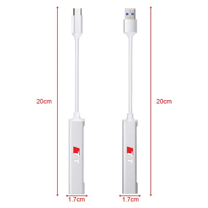 Адаптер для автомобильного концентратора 1 шт. USB 2 0 4 порта Type-C фоторазветвитель