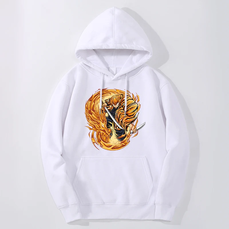 

Demon Slayer Hoodies Sweatshirts Men Zentisu Manga Japan Anime Graphic Hooded Pullover Hooded Neck Oversize Sportswear Tracksuit