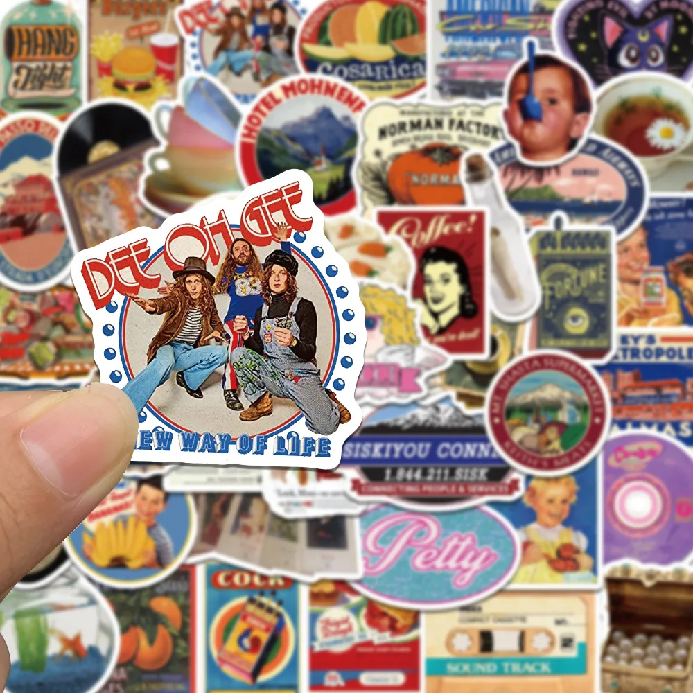 Рисунок 2 - Стикеры в стиле ретро с ностальгическим