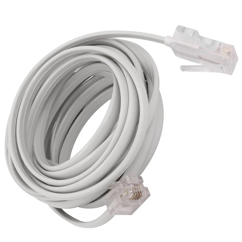 

Модульный Телефонный интернет-удлинитель RJ11 6P4C к RJ45 8P4C, 3 м
