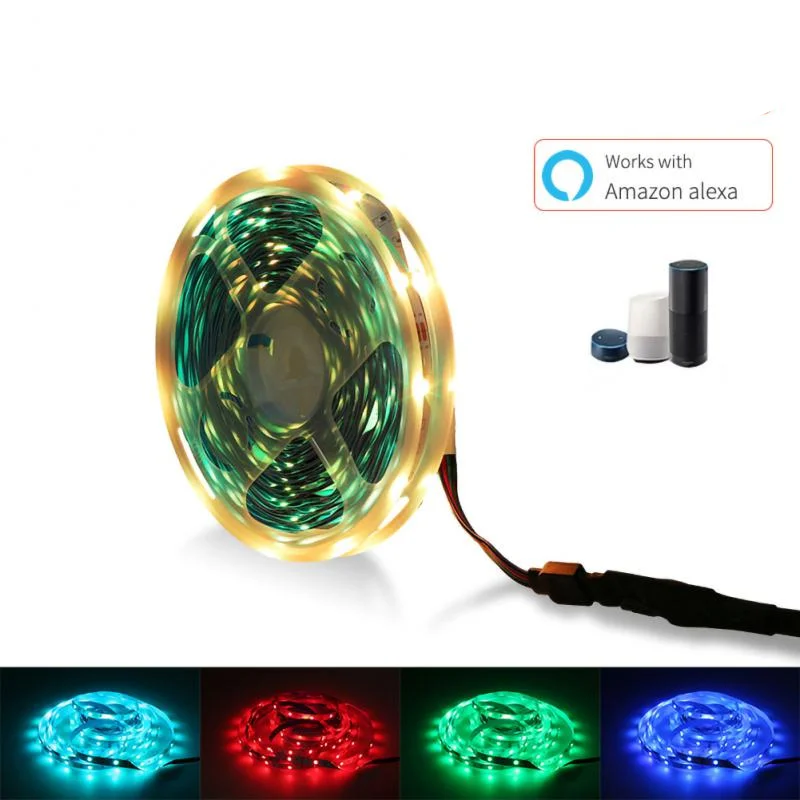 

Гибкая светодиодная лента RGB 5050 с Wi-Fi, 5-20 м