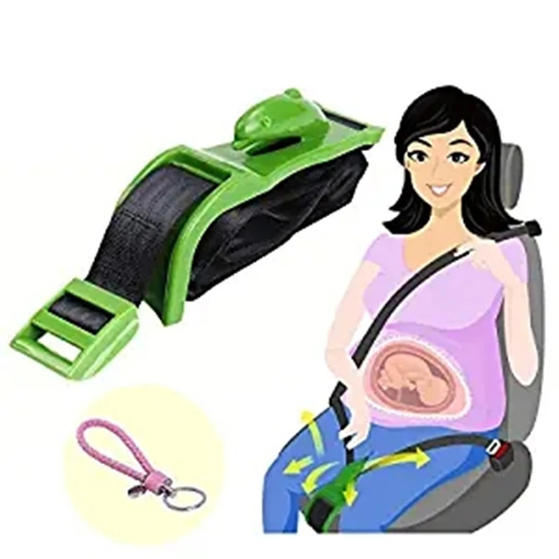 

Bump Seat Belt Adjuster with Hook, Prevent & Avoid Compression of Abdomen, Comfort Free & Safe for Expectant Mother