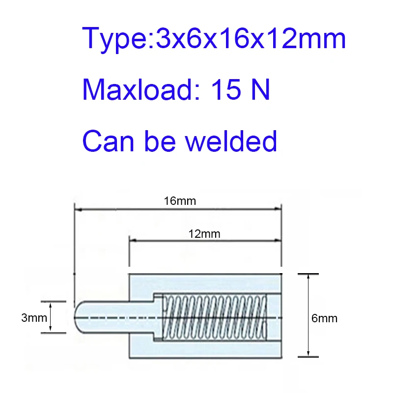 

Пружинный поршень, полоса из нержавеющей стали без шагов, колонна, позиционирование штифта, винты шарового поршня могут быть сварены