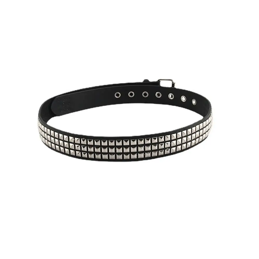 Style Pant Chain Metal Chaining Female Waistband Casual Belt Accessories PU leather Belt Korean Waist Strap