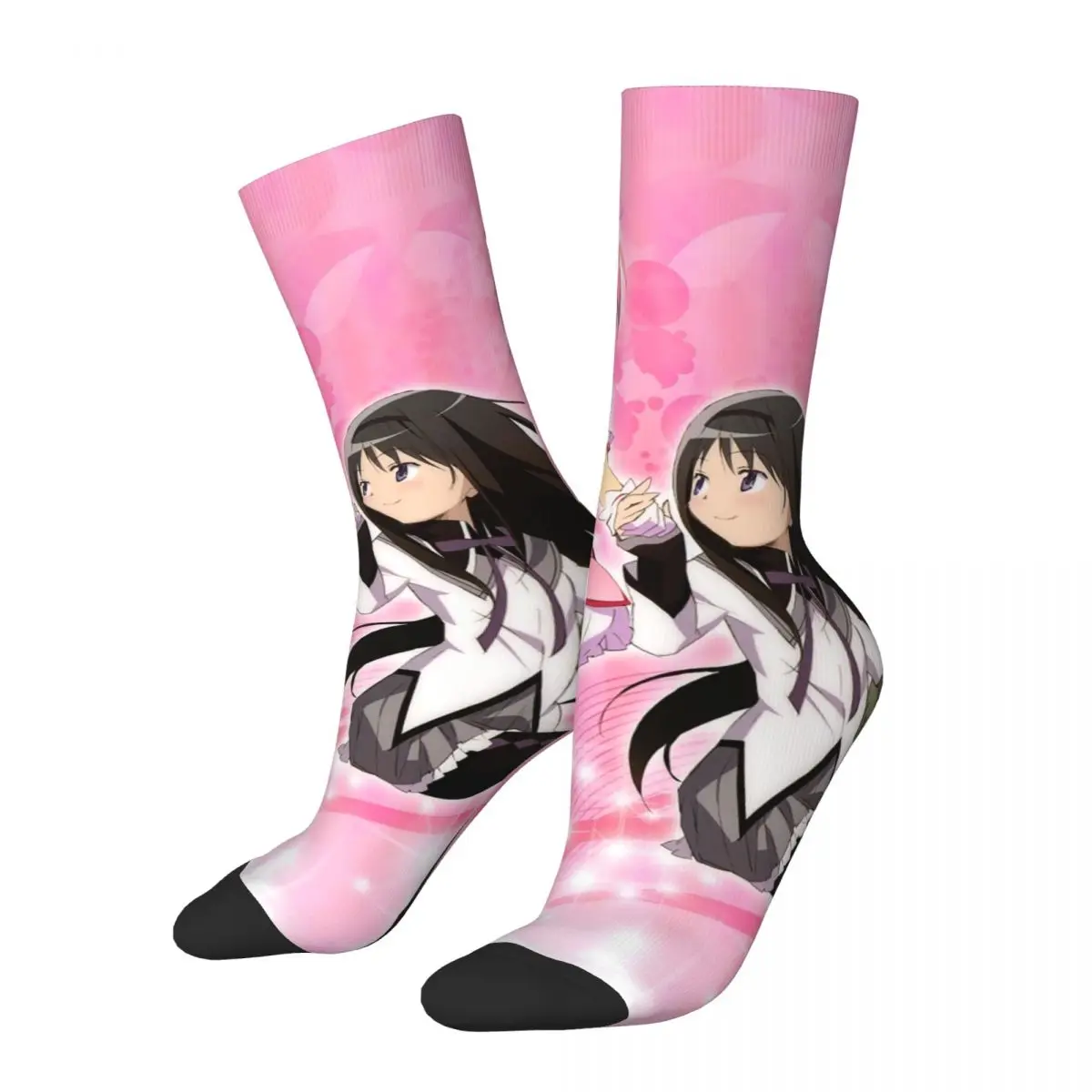 

Счастливые смешные мужские носки хип-хоп Puella Magi Madoka Magica носки аниме Homura Akemi женские носки весна лето осень зима