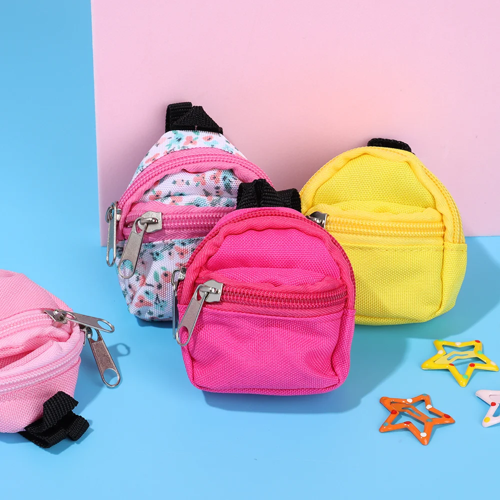

Fashion 1/6 Doll Bag Mini Backpack Travel Case Haversack Cute Rucksack Doll Accessories Toy Supplies for Doll Play Child Gift