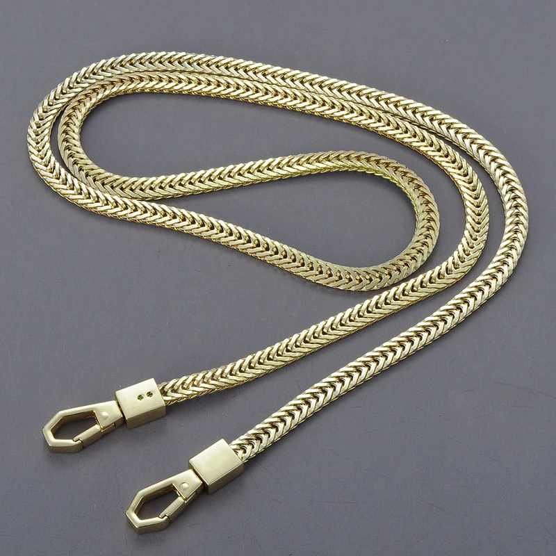 10pcs 120cm Bag Chain DIY Gold/Silver/Gun Black Bag Strap Replacement Purse Chain Shoulder Bag Straps Small Handbag PurseHandle