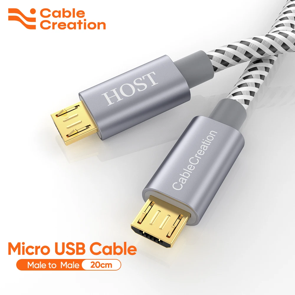 

Micro USB Cable Male to Micro USB Male OTG Converter Data Cable For DJI Spark Mavic PS4 Android Phone Micro usb Charger Samsung