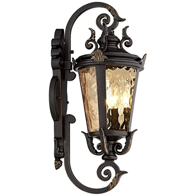 

Casa Marseille 31 Inch Exterior Led Porch Lights Waterproof Antique Wall Lantern Outdoor Wall Sconce