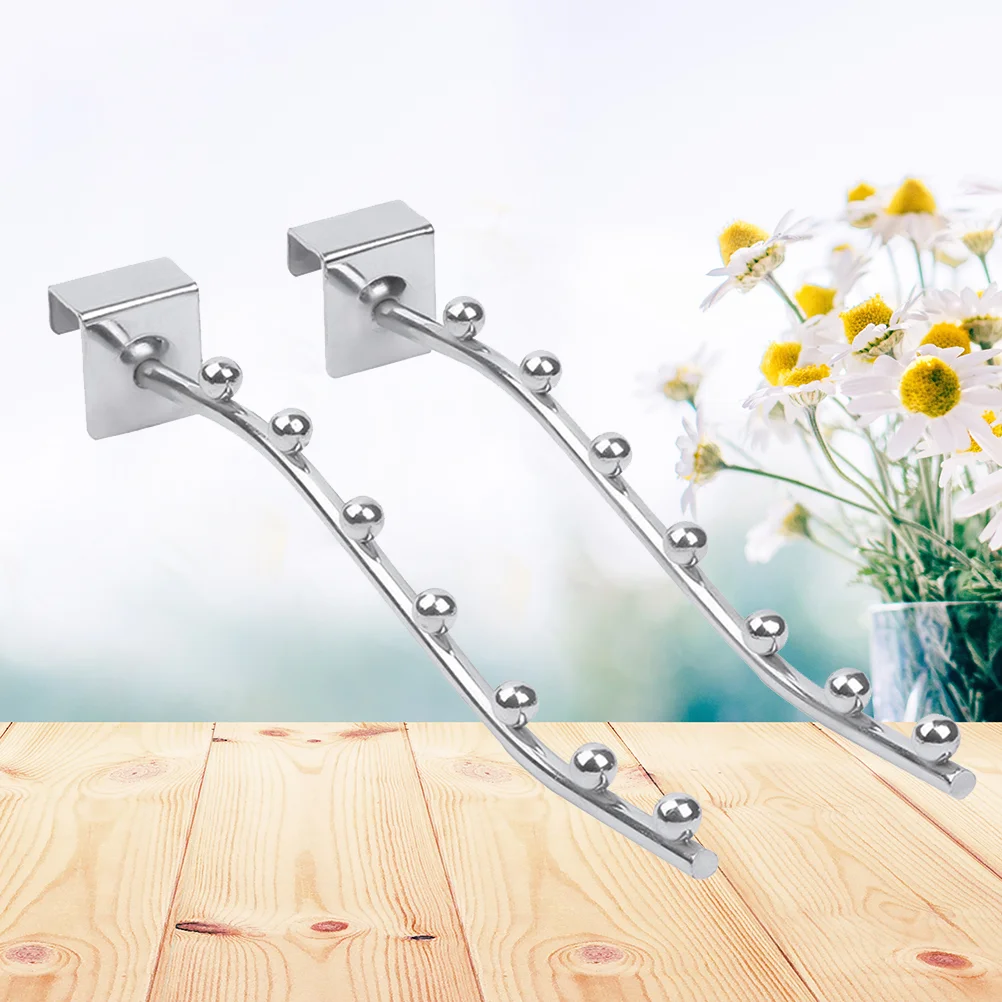 

2pcs Portable Hook Clothes Hook Coat Hanger for Bathroom Shop Office Kitchen