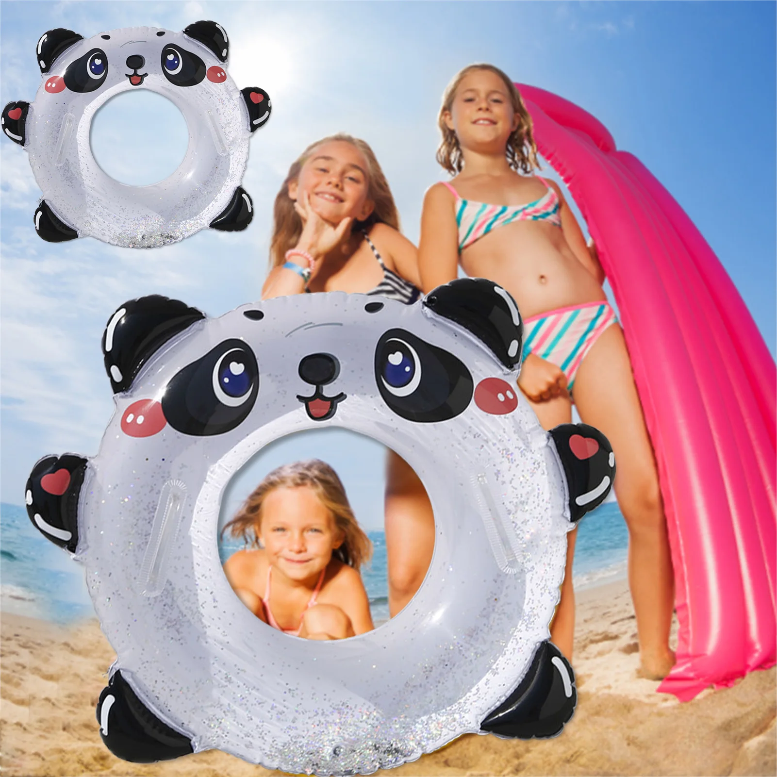 

Kids Swim Ring Inflatable Pool Floats Swimming Pool Floats For Kids Portable Beach Toy Swimming Floaties Outdoor Pool Beach
