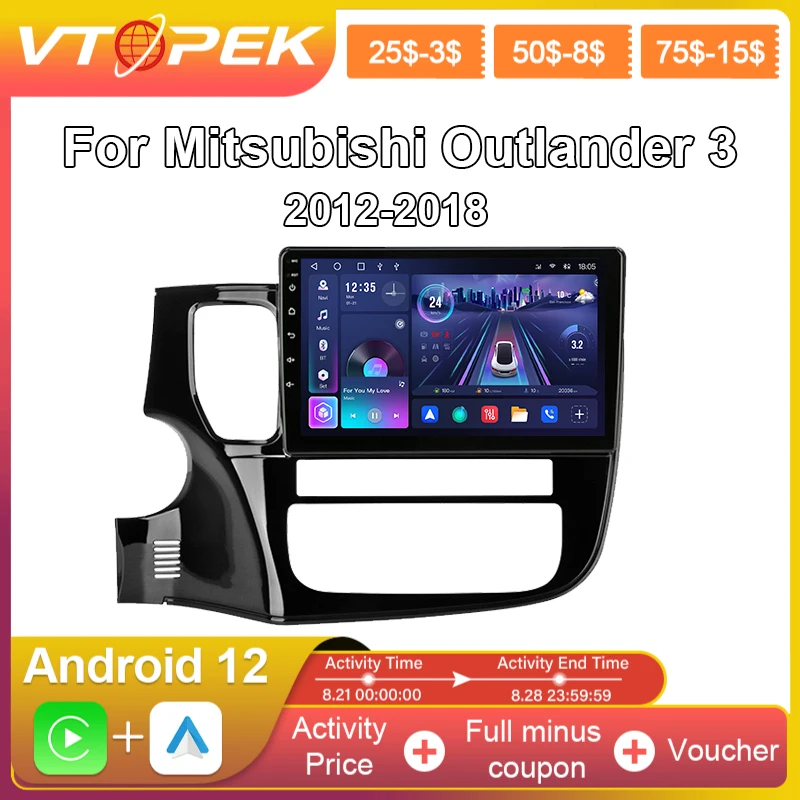 Multimidia Video Player Navigation Gps For Mitsubishi Outlander 3 2012-2018