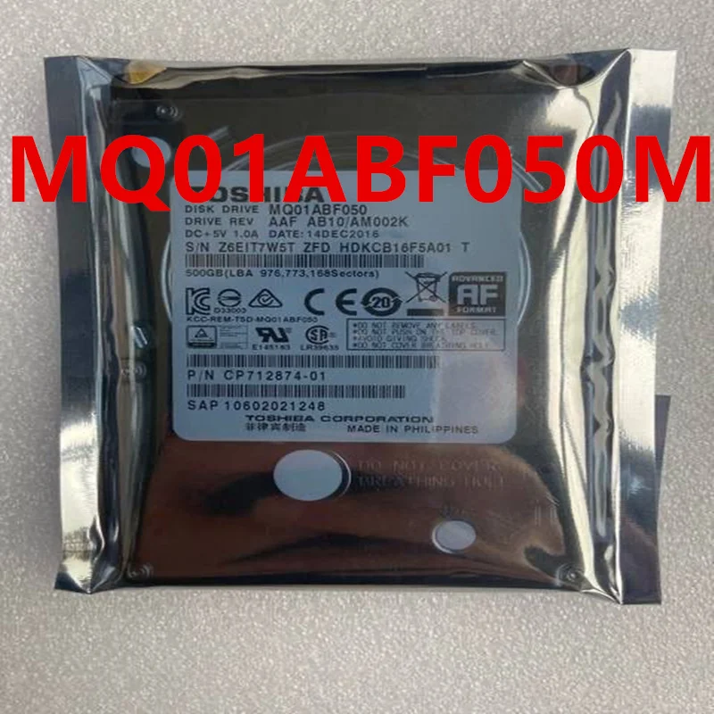 

New Original Hard Disk For Toshiba 500GB 2.5" 16MB SATA 5400RPM For MQ01ABF050M