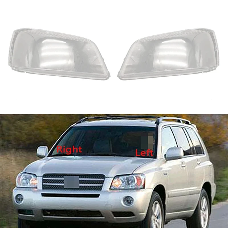 

Car Headlight Shell Lamp Shade Transparent Lens Cover Headlight Cover For Toyota Highlander 2001 2002 2003