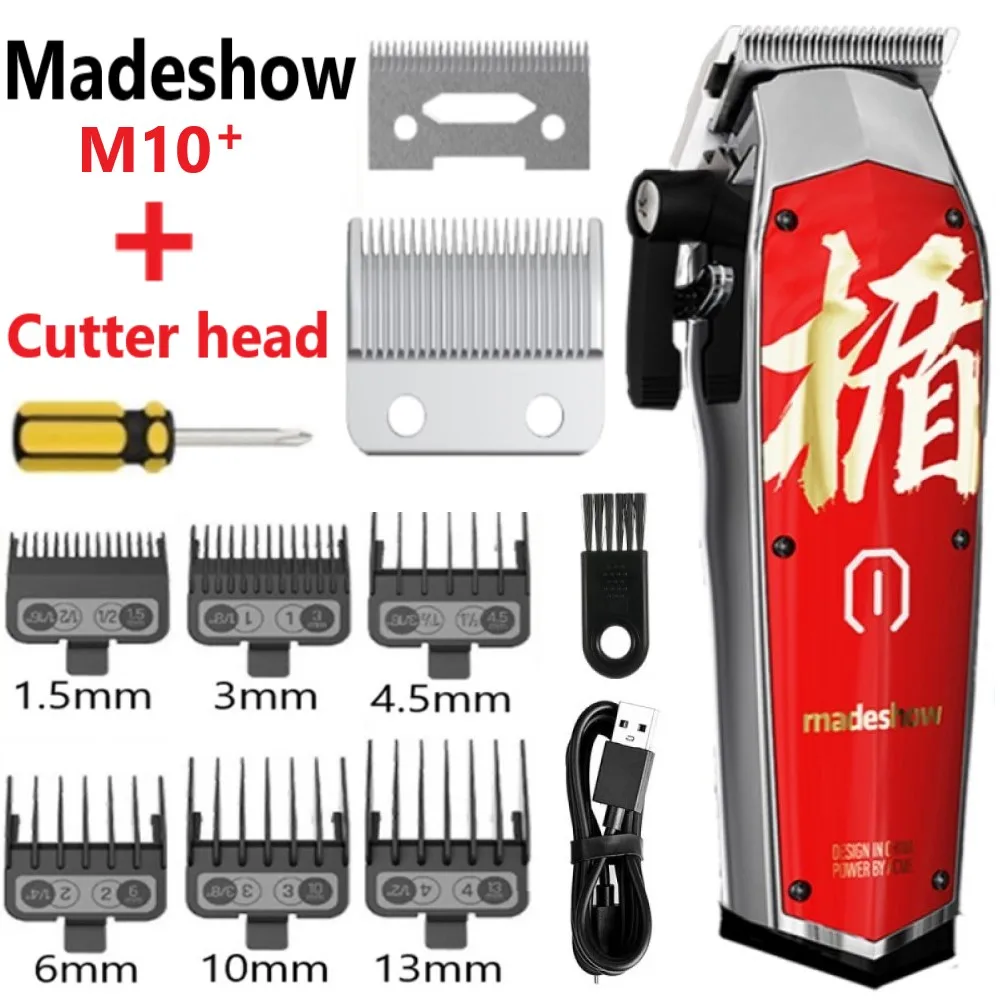 

Машинка для стрижки волос Madeshow M10, профессиональный триммер для мужчин, аккумуляторный, с лезвием