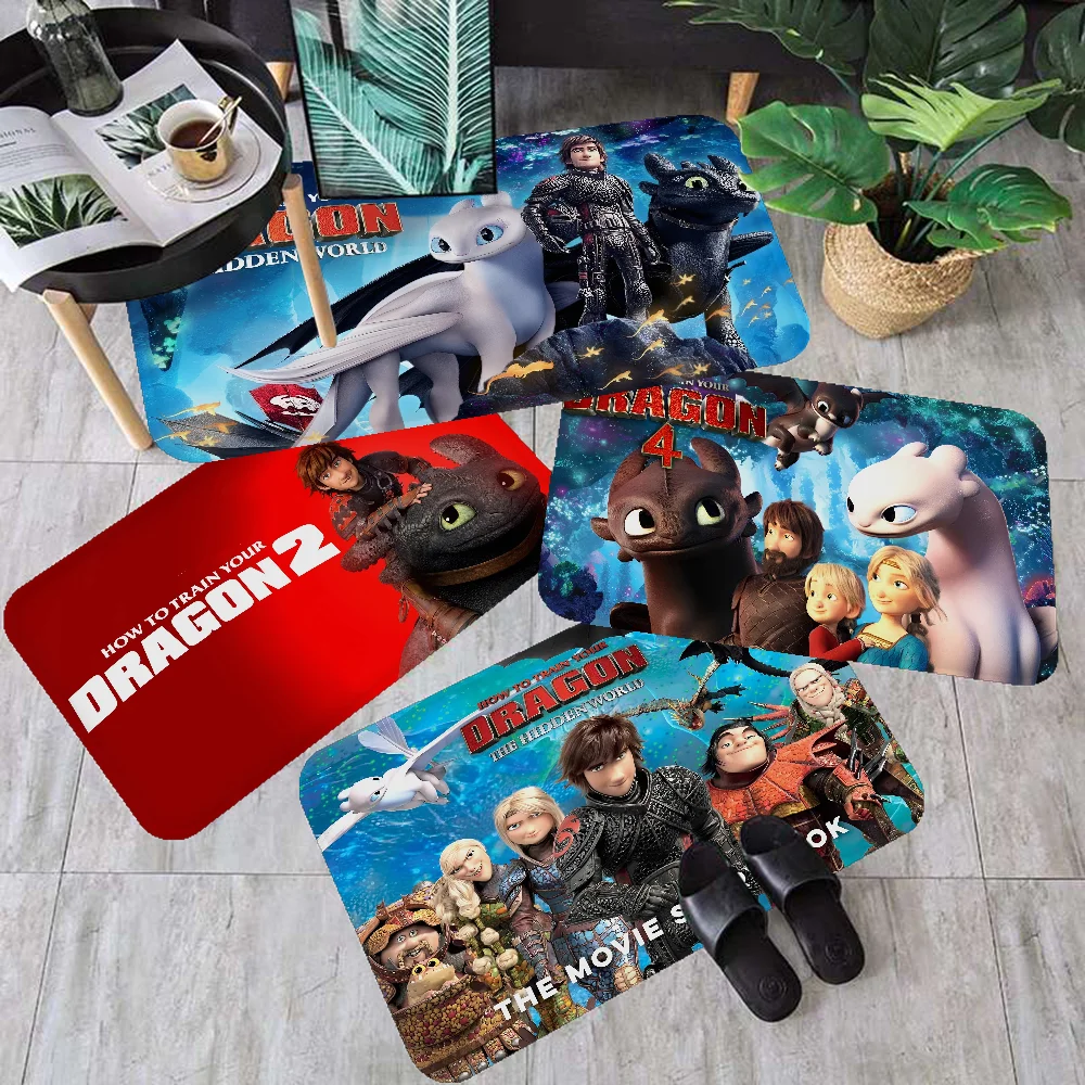 Movie H-How To T-Train Your D-Dragon Room Mats Cheaper Anti-slip Modern Living Balcony Printed Welcome Rug