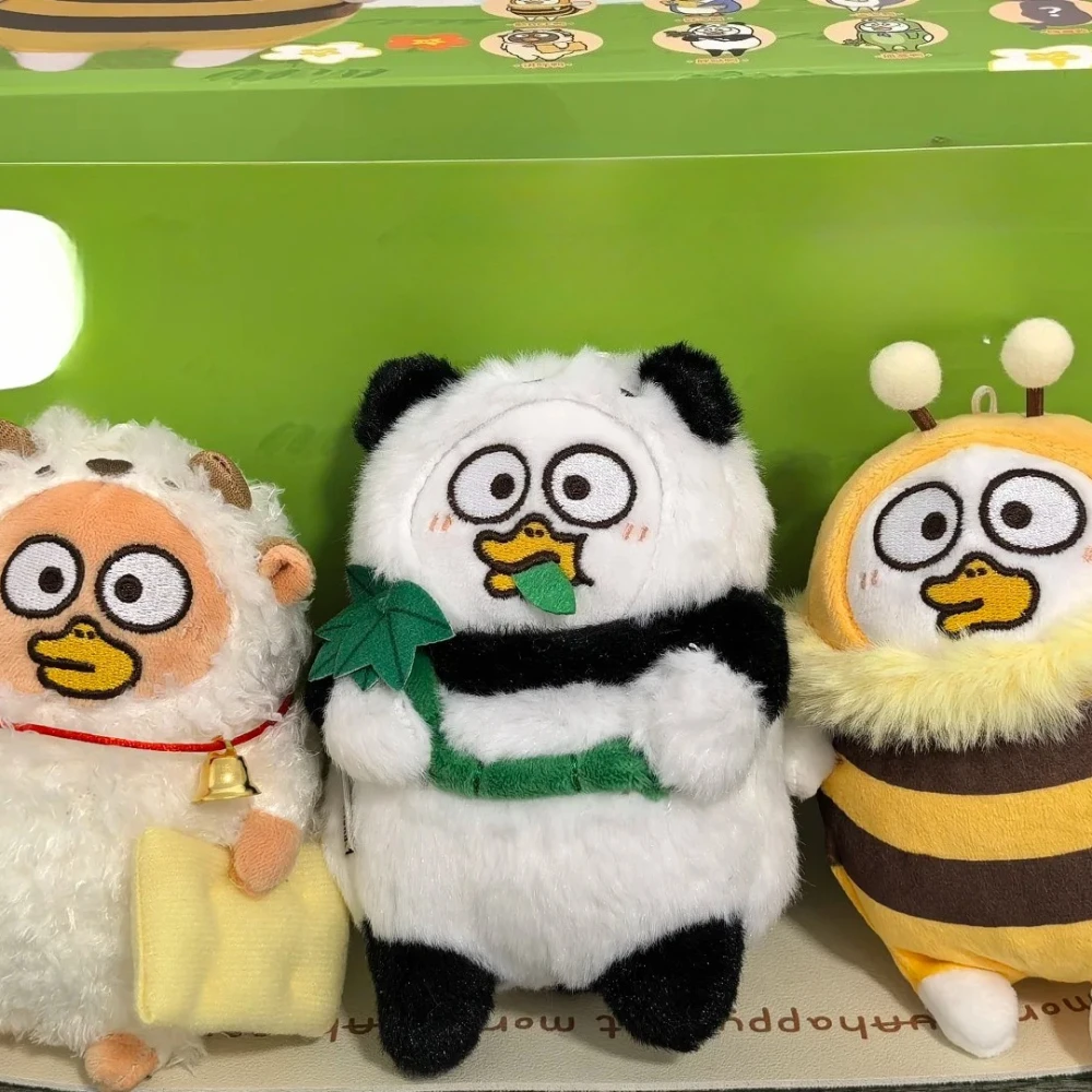 Фото Подлинная серия DUCKYO Friends Animal Party, слепая коробка, забавная коллекция, плюшевые куклы, украшение для стола, сюрприз, загадочный праздник №4