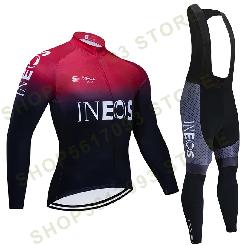 

winter 2021 TEAM ineos Cycling JERSEY Bike Pants Wear mens Ropa Ciclismo 20D thermal fleece bicycling Maillot Culotte Clothing