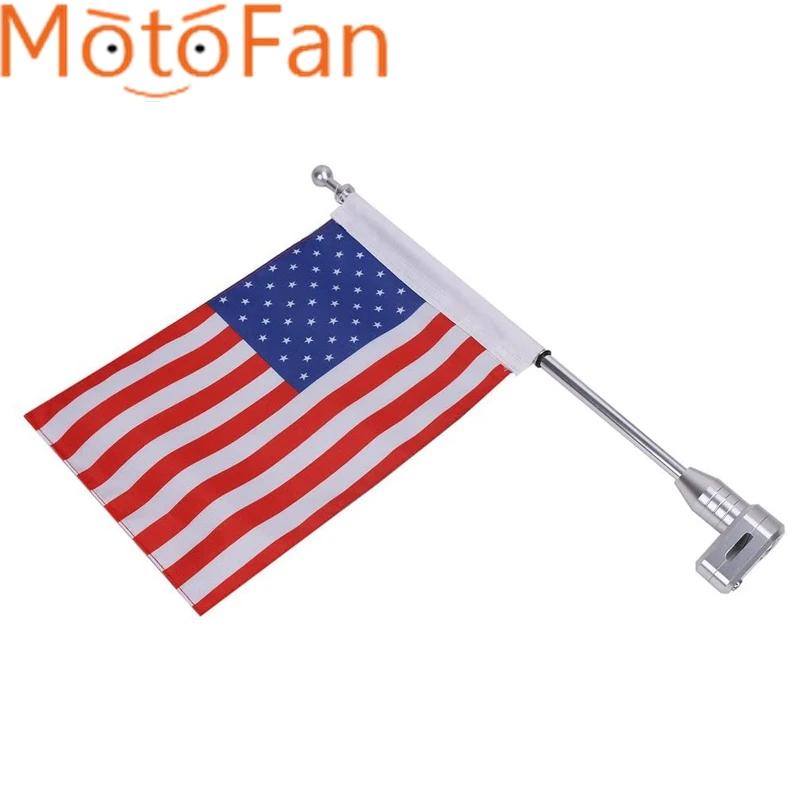 

For Honda Goldwing GL1500 GL1200 GL1800 2001-2012 Motorcycle Rear Side Mount Luggage Rack Vertical Pirate Flag Pole