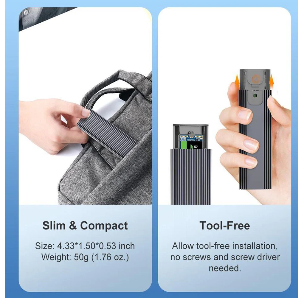 Адаптер MAIWO M.2 NVMe SATA SSD 10 Гбит/с PCIe Type C M2