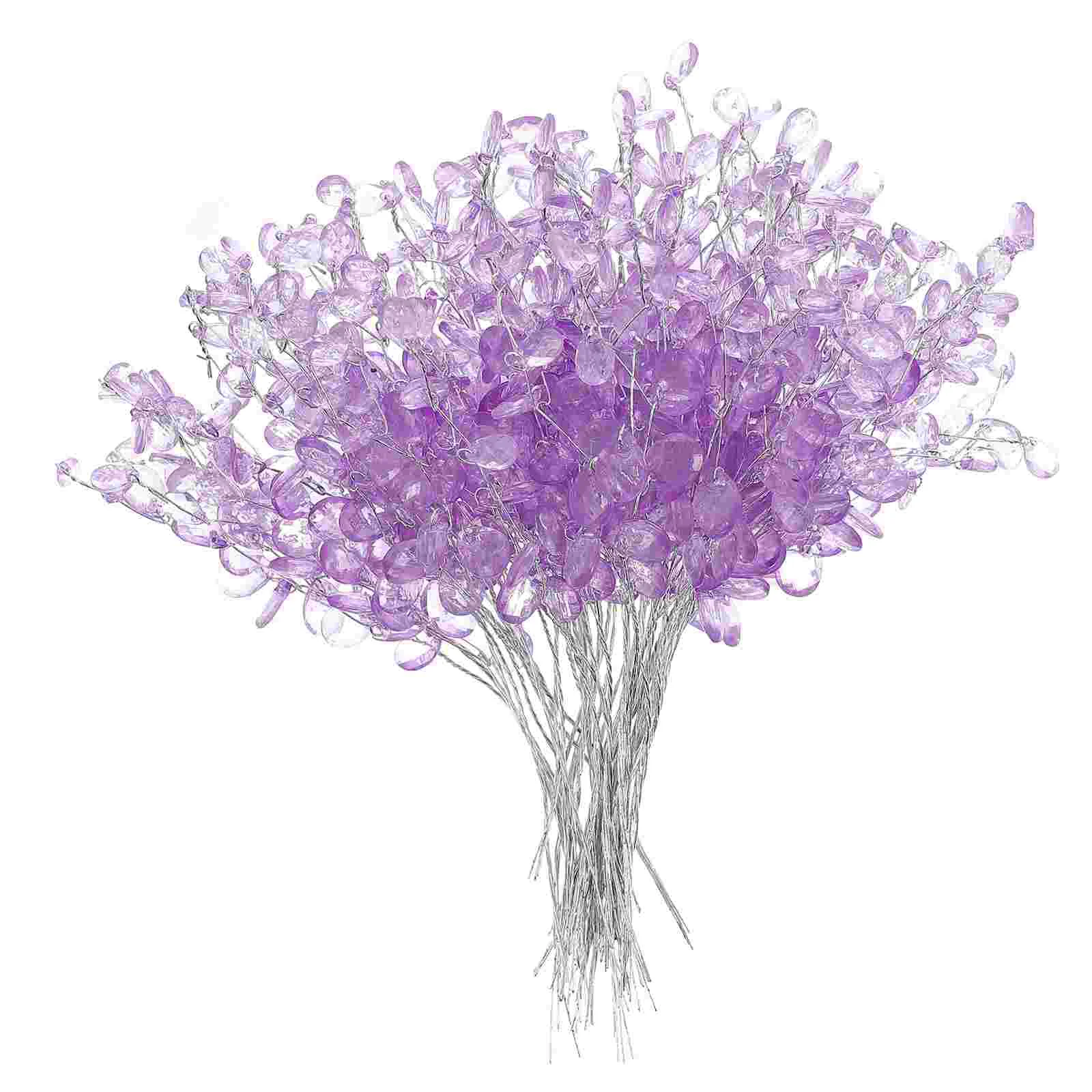 

Simulation Drop Flower Decorative Acrylic Drops Bouquet Adornment Chic Branches Crown Decorations Bridal bouquets