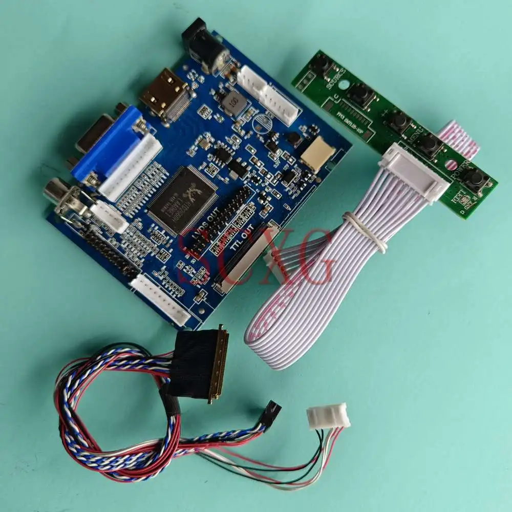 

LCD Monitor Controller Board For LP140WH4-TLA1 14" Laptops VGA+2AV+HDMI-Compatible Kit DIY 40 Pin LVDS 1366*768