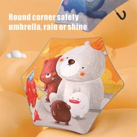 childrens vinyl anti ultraviolet sun and rain dual use umbrella boys and girls cartoon cute sun student umbrella