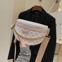brand designer waist bag for women fashion shoulder bags handbag 2022 trend luxury female fanny pack banana purse free shipping