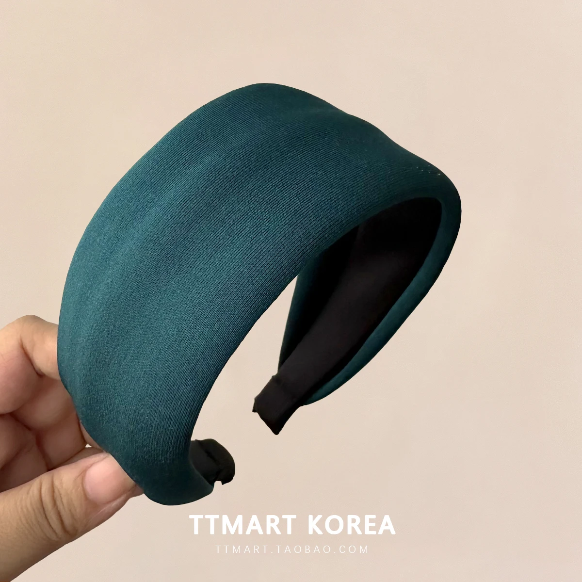 Ретро Южная Корея Мода High Sense Space Хлопок Гумка для волос с широкими полями Простой