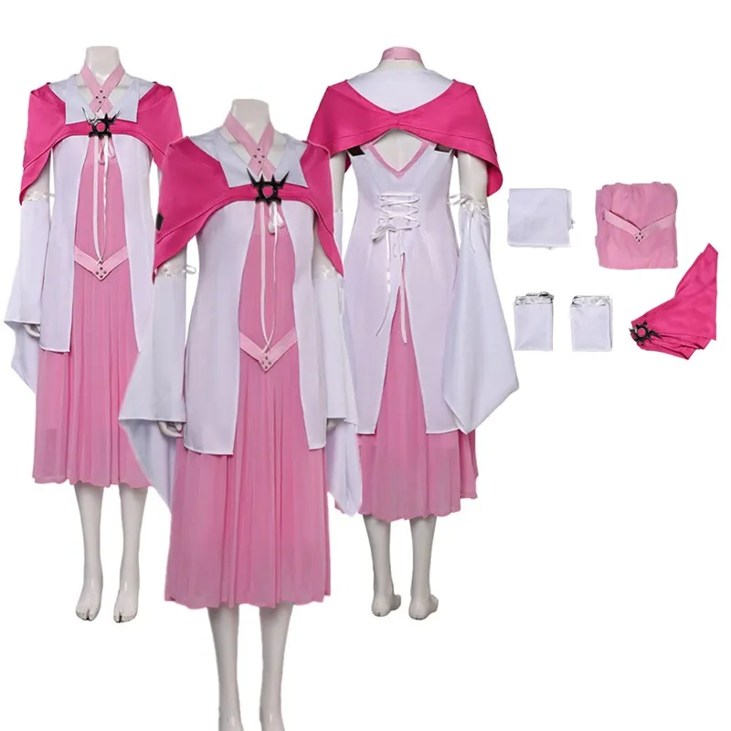 Фэнтези Аэрит Гейнсборо Косплей Костюм для взрослых женщин платье накидка плащ