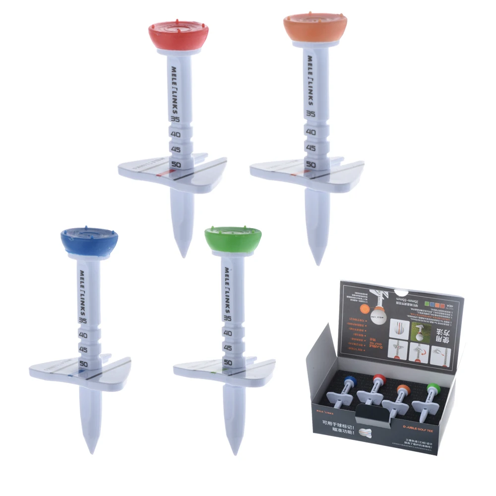 Новинка 4 шт./компл. двойной понижающий держатель для мяча гольфа пластиковые